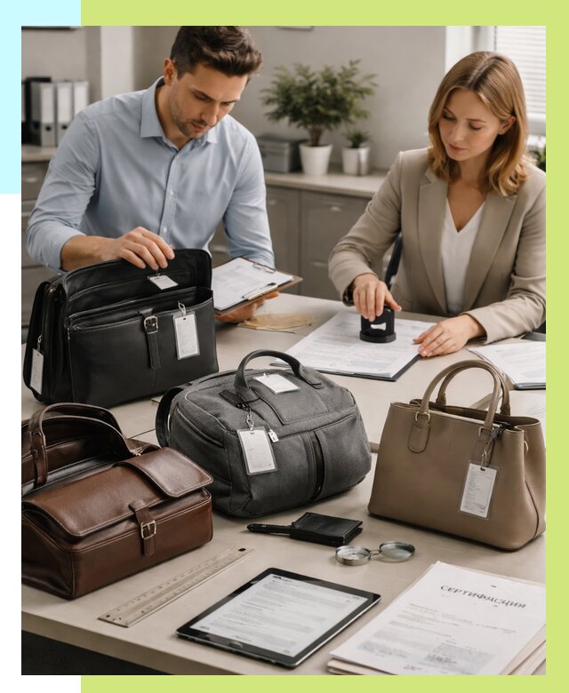 Сертификация сумок в Кстове от 7638 руб. | Алешин-Ксв