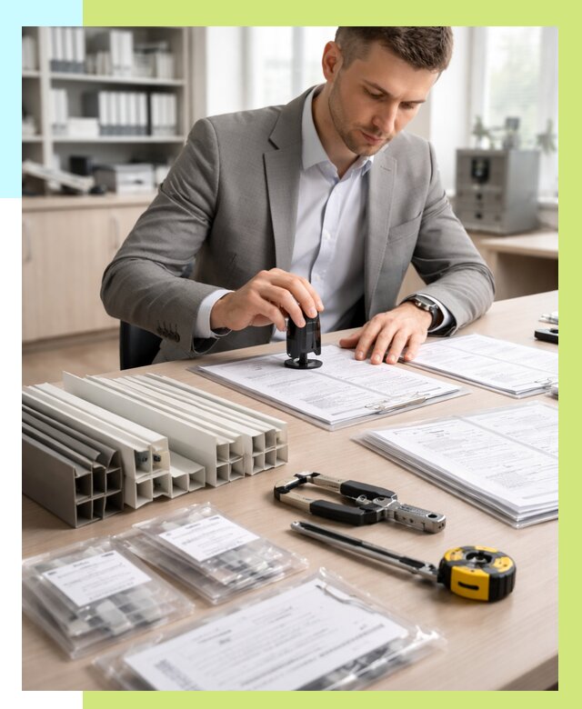 Сертификация ПВХ продукции в Кстове от 8656 р., Алешин-Ксв