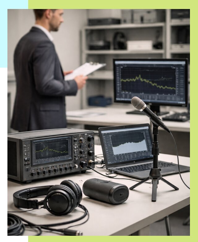 Сертификация аудиотехники в Кстове от 15276 р., Алешин-Ксв