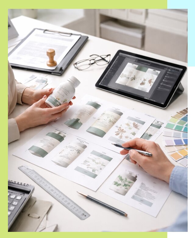 Профессиональная разработка дизайна и текста этикетки продукции в Кстове