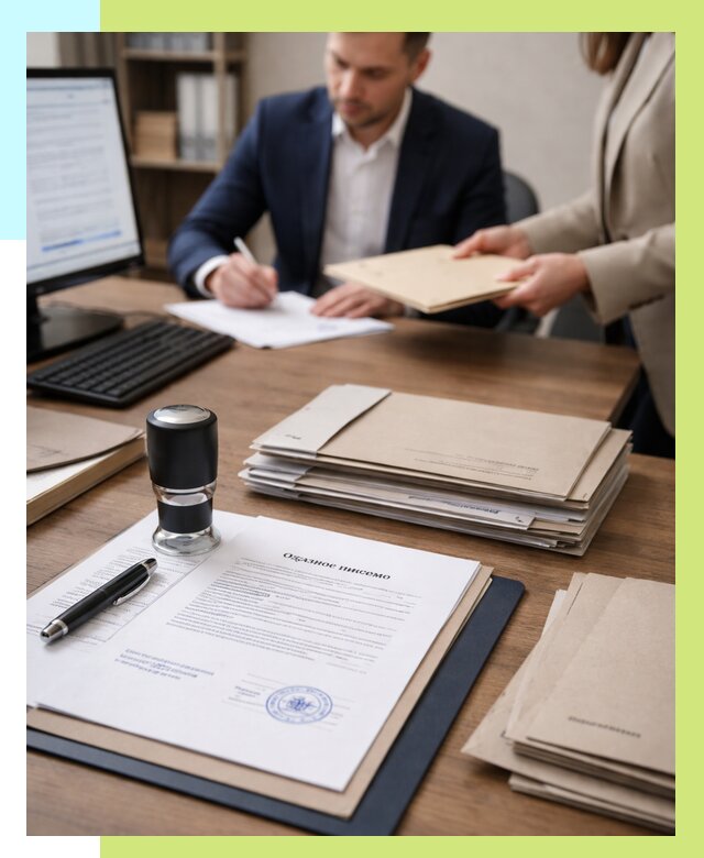 Отказное письмо для таможни в Кстове от 3055 р, Алешин-Ксв