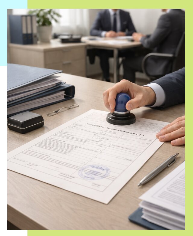 Сертификат происхождения СТ 1 в Кстове от 4583 р. | Алешин-Ксв