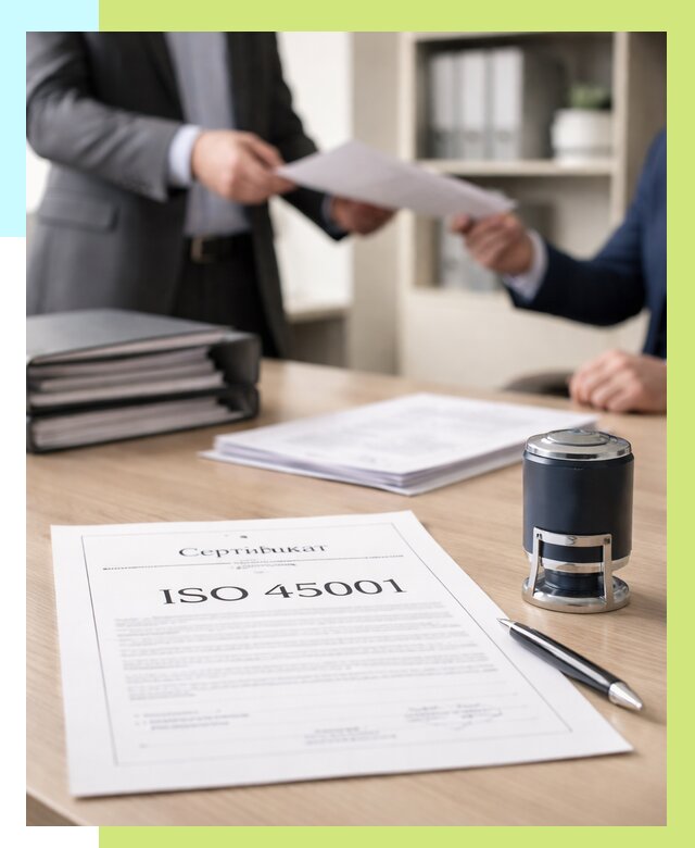 Сертификат ISO 45001 в Кстове под ключ от 45828 р. | Алешин-Ксв