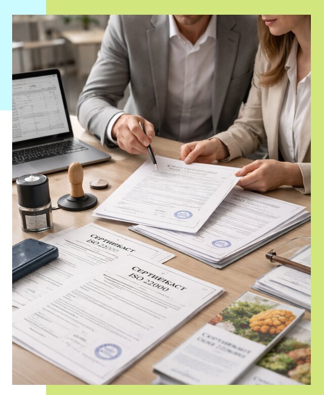 Сертификат ISO 22000 в Кстове от 40736 р. под ключ | Алешин-Ксв